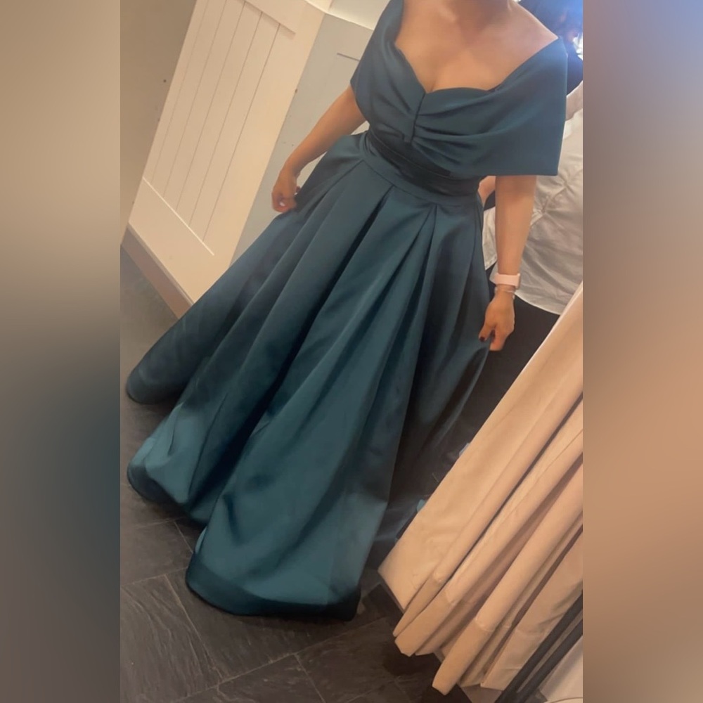 Gorgeous Silk Satin Ball Gown Dress - image 6